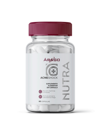 &Aacute;rago Nutra Acne shock - Antiacne e controle da oleosidade - 60 C&aacute;psulas 
