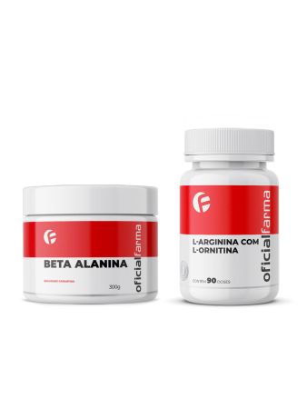 Beta Alanina 300g + L-Arginina com L-Ornitina 90 Doses
