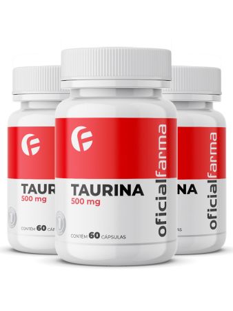 3 Taurina 500Mg 60 C&aacute;psulas