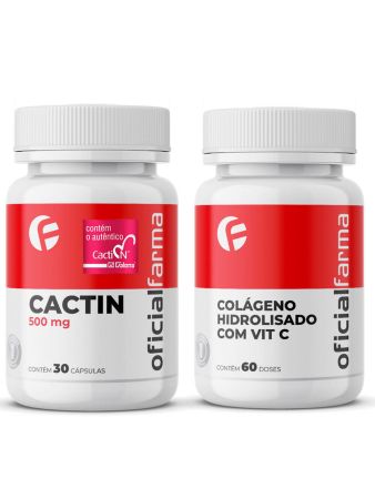 Pele Firme - Cactin + Col&aacute;geno Hidrolisado Com Vit C