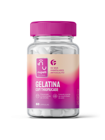 Gelatina com Thiomucase 60 C&aacute;psulas NUPELLI