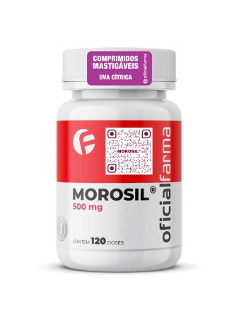 Morosil &reg; 500mg 120 Doses Mastig&aacute;veis Com Selo De Autenticidade