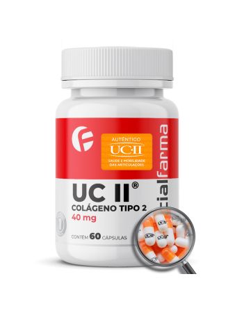 Uc II&reg; (Col&aacute;geno Tipo 2) 40mg 60 C&aacute;psulas com Selo de Autenticidade
